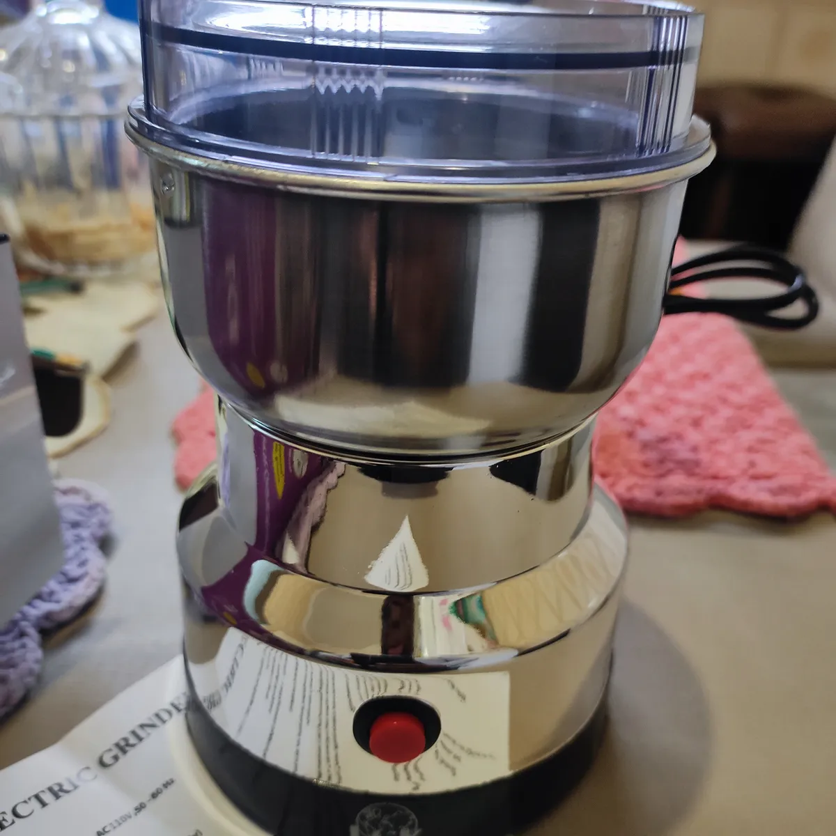 Moedores De Café Elétricos Moagem De Grãos De Sementes 110v - Imagem 2