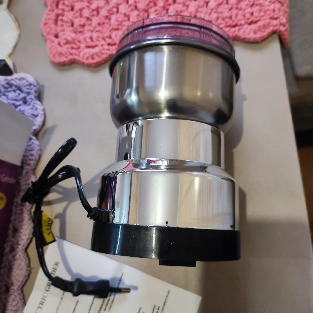 Moedores De Café Elétricos Moagem De Grãos De Sementes 110v - Imagem 4