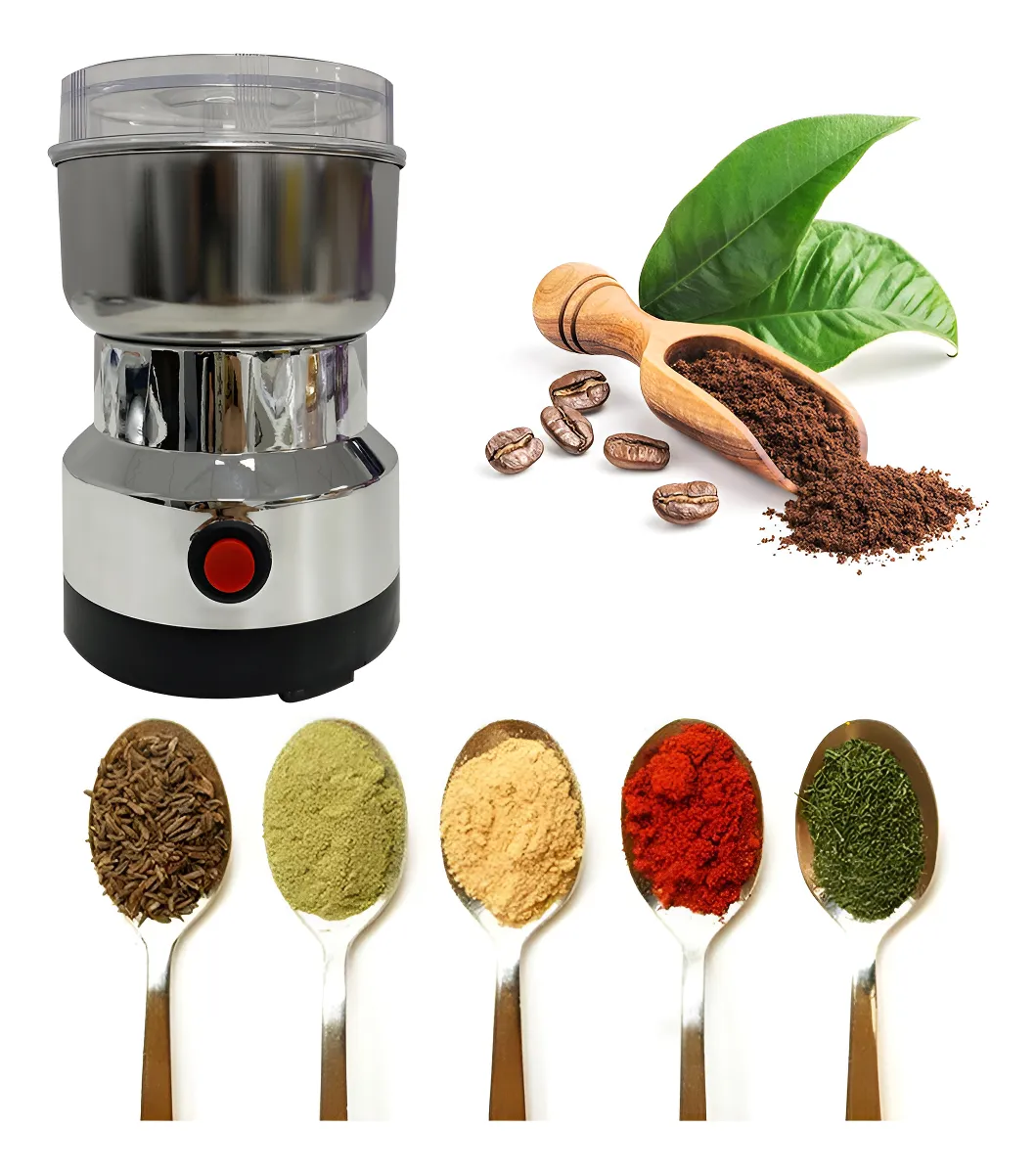 Moedores De Café Elétricos Moagem De Grãos De Sementes 110v